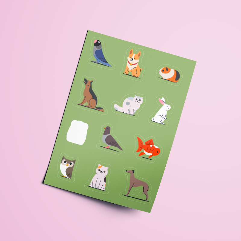 Autocollants Chiens Réalistes APLI Kids - 20 Stickers Adhésifs Permanents Pour Scrapbooking, Décoration, Loisirs Créatifs - 3