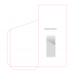 Fourreau demi ouvert pour format 90x210mm