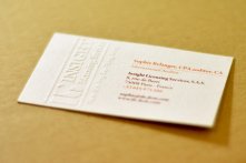 Gaufrage au moule sur papier vergé