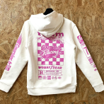Sérigraphie 1 couleur rose sur sweat shirt