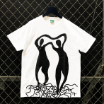 Sérigraphie 1 couleur noire sur T-shirt blanc