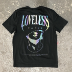 Flocage holographique sur T-shirt noir