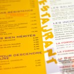 Menu pelliculé mat avec rainage