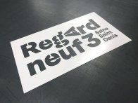 Pochoir avec police stylisée par le client