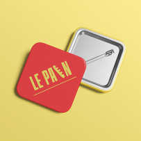 badge losange, badge épingle losange