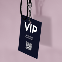 badge rectangle, badge perforé, badge VIP, pass backstage, badge organisation, badge invité