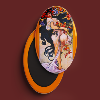 fridge magnet oval