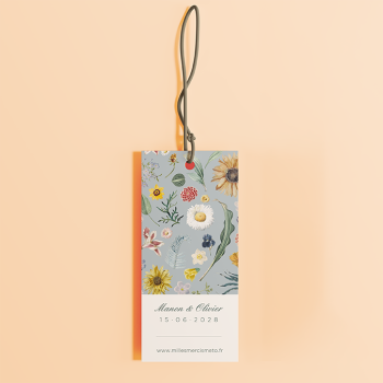 etiquette perforée pour mariage