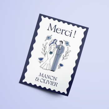 imprimer carte de remerciement, impression carte de remerciement