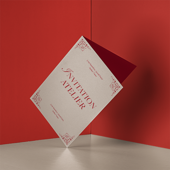 imprimer carton invitation avec pli