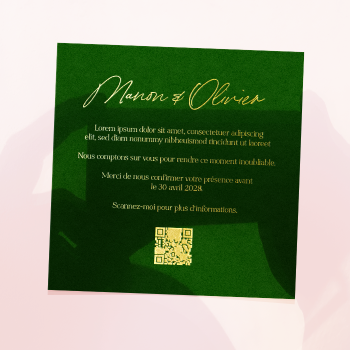 faire part avec QR code