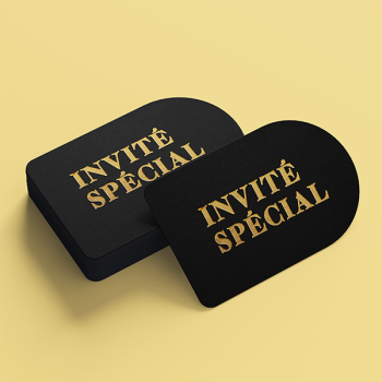 invitation sur mesure, invitation personnalisée, imprimer une invitation personnalisé, invitation dorée, invitation dorure